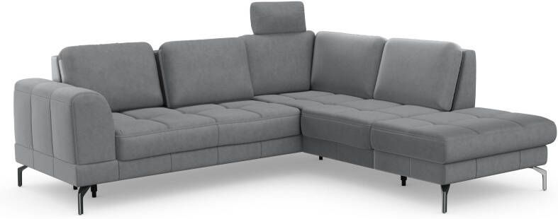 Sit&more Hoekbank Bendigo L-vorm inclusief zitdiepteverstelling bodemvrijheid 15 cm in 2 pootkleuren - Foto 15