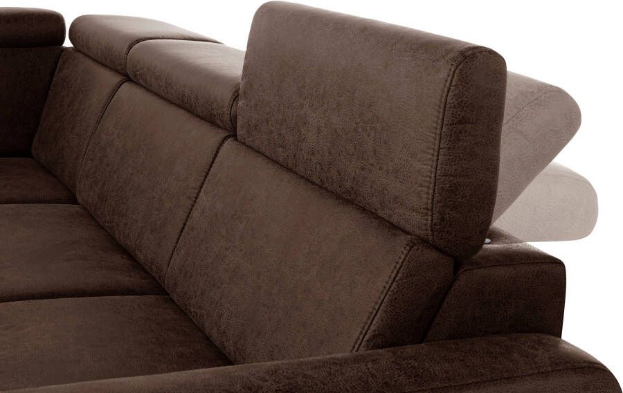 Sit&more Hoekbank Bologna L-vorm Verstelbare hoofdsteun naar keuze met slaapfunctie en lade - Foto 3