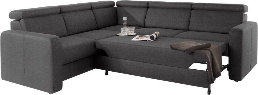 Sit&more Hoekbank Bologna L-vorm Verstelbare hoofdsteun naar keuze met slaapfunctie en lade - Foto 15