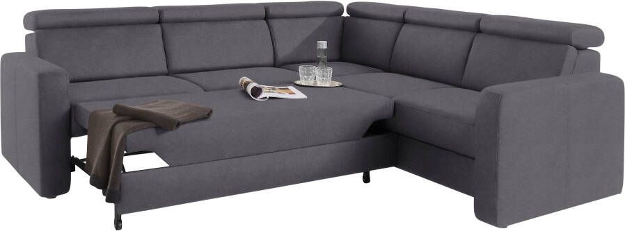 Sit&more Hoekbank Bologna L-vorm Verstelbare hoofdsteun naar keuze met slaapfunctie en lade - Foto 15
