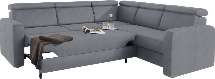 Sit&more Hoekbank Bologna L-vorm Verstelbare hoofdsteun naar keuze met slaapfunctie en lade - Foto 15