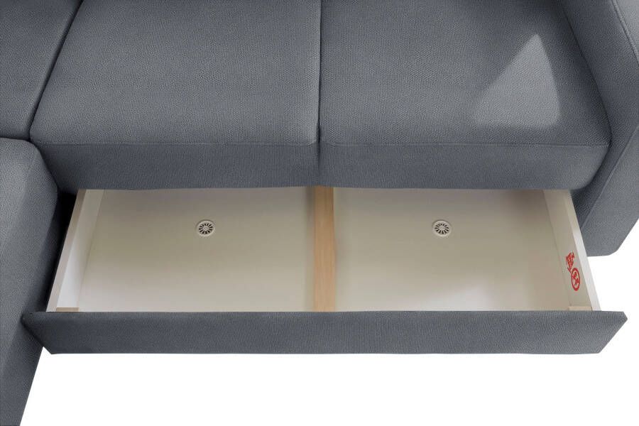 Sit&more Hoekbank Bologna L-vorm Verstelbare hoofdsteun naar keuze met slaapfunctie en lade - Foto 3