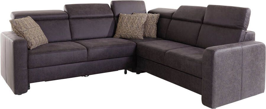 Sit&more Hoekbank Bologna L-vorm Verstelbare hoofdsteun naar keuze met slaapfunctie en lade - Foto 12