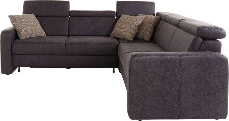 Sit&more Hoekbank Bologna L-vorm Verstelbare hoofdsteun naar keuze met slaapfunctie en lade - Foto 8