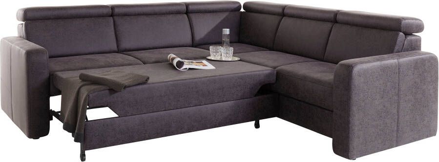 Sit&more Hoekbank Bologna L-vorm Verstelbare hoofdsteun naar keuze met slaapfunctie en lade - Foto 16