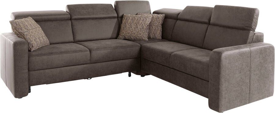 Sit&more Hoekbank Bologna L-vorm Verstelbare hoofdsteun naar keuze met slaapfunctie en lade - Foto 12