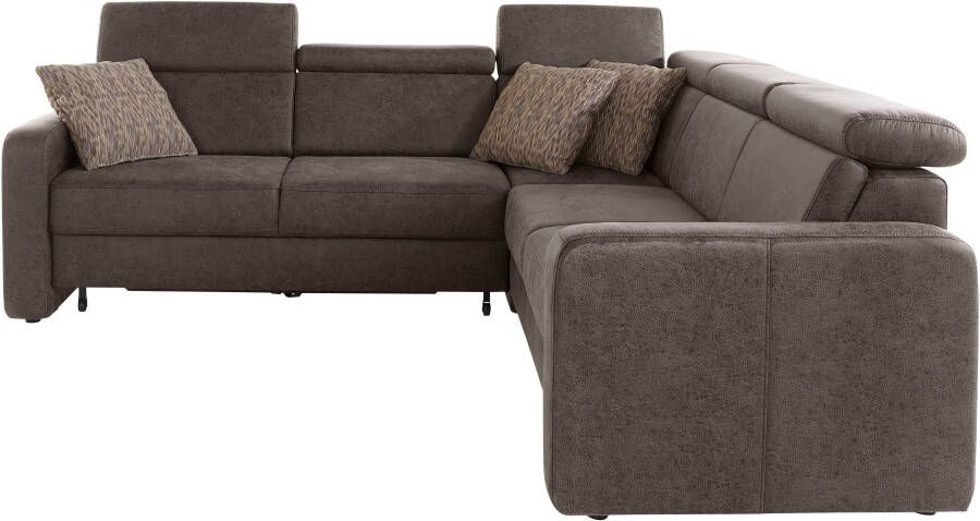 Sit&more Hoekbank Bologna L-vorm Verstelbare hoofdsteun naar keuze met slaapfunctie en lade - Foto 8