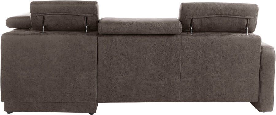 Sit&more Hoekbank Bologna L-vorm Verstelbare hoofdsteun naar keuze met slaapfunctie en lade - Foto 10