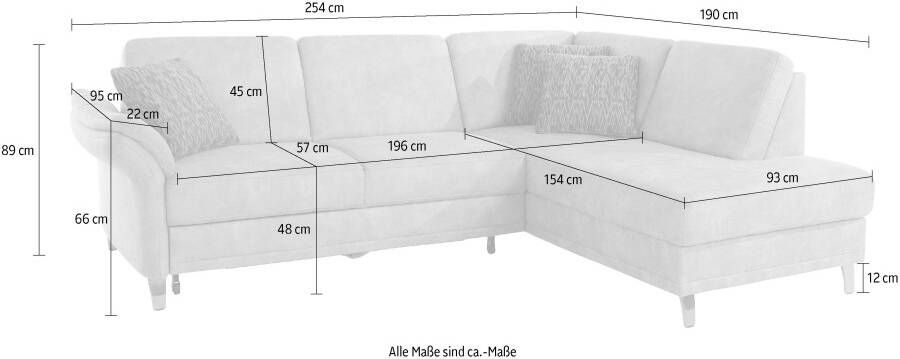 Sit&more Hoekbank Clio L-vorm naar keuze met slaapfunctie en bedkist met binnenvering - Foto 10