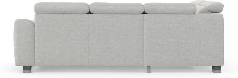 Sit&more Hoekbank Dundee L-vorm met binnenvering en edelstalen poten naar keuze met verstelbare hoofdsteun - Foto 12