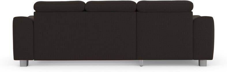 Sit&more Hoekbank Dundee L-vorm met binnenvering en edelstalen poten naar keuze met verstelbare hoofdsteun - Foto 11