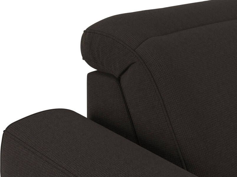 Sit&more Hoekbank Dundee L-vorm met binnenvering en edelstalen poten naar keuze met verstelbare hoofdsteun - Foto 6