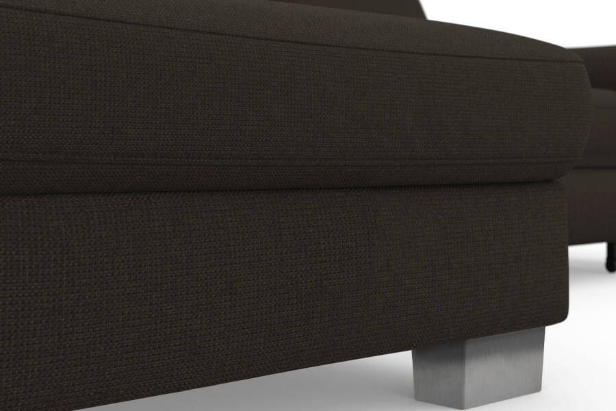 Sit&more Hoekbank Dundee L-vorm met binnenvering en edelstalen poten naar keuze met verstelbare hoofdsteun - Foto 5