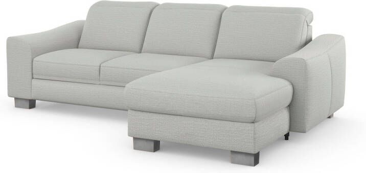 Sit&more Hoekbank Dundee L-vorm met binnenvering en edelstalen poten naar keuze met verstelbare hoofdsteun - Foto 11