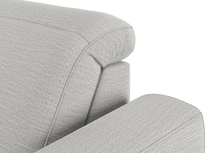 Sit&more Hoekbank Dundee L-vorm met binnenvering en edelstalen poten naar keuze met verstelbare hoofdsteun - Foto 6