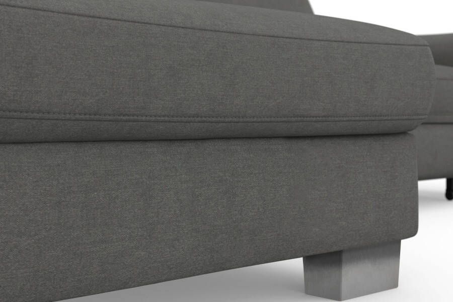 Sit&more Hoekbank Dundee L-vorm met binnenvering en edelstalen poten naar keuze met verstelbare hoofdsteun - Foto 5