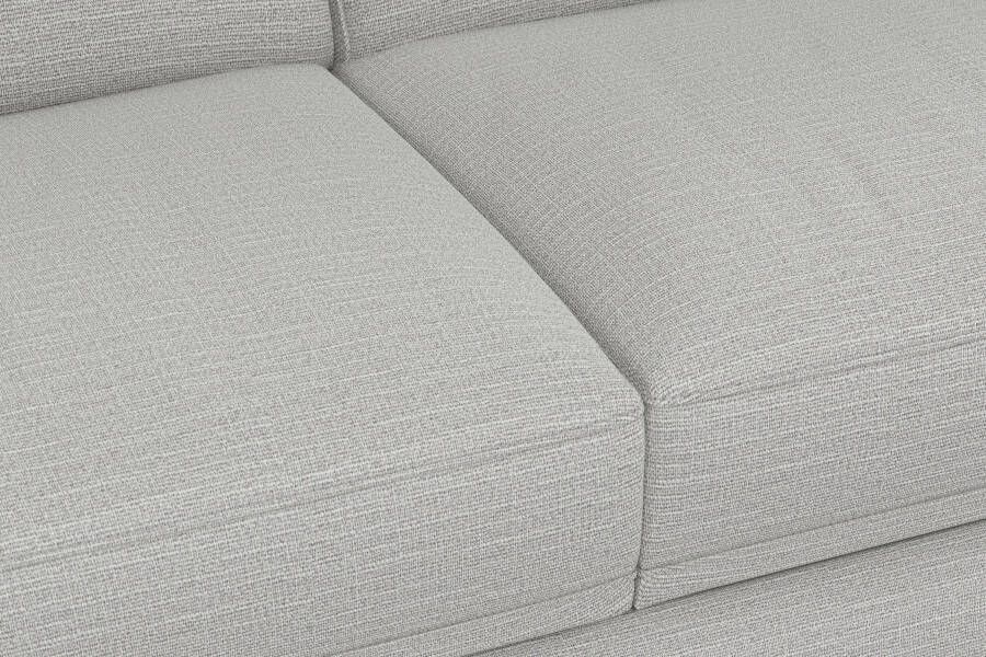 Sit&more Hoekbank Dundee L-vorm met binnenvering en edelstalen poten naar keuze met verstelbare hoofdsteun - Foto 3