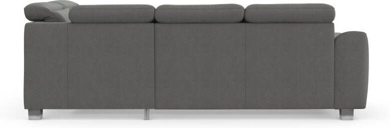 Sit&more Hoekbank Dundee L-vorm met binnenvering en edelstalen poten naar keuze met verstelbare hoofdsteun - Foto 11
