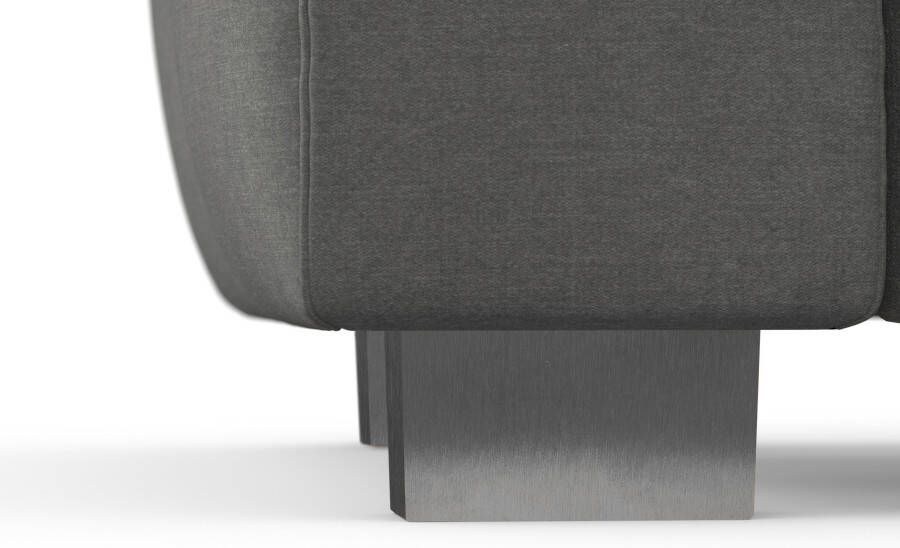 Sit&more Hoekbank Dundee L-vorm met binnenvering en edelstalen poten naar keuze met verstelbare hoofdsteun - Foto 6