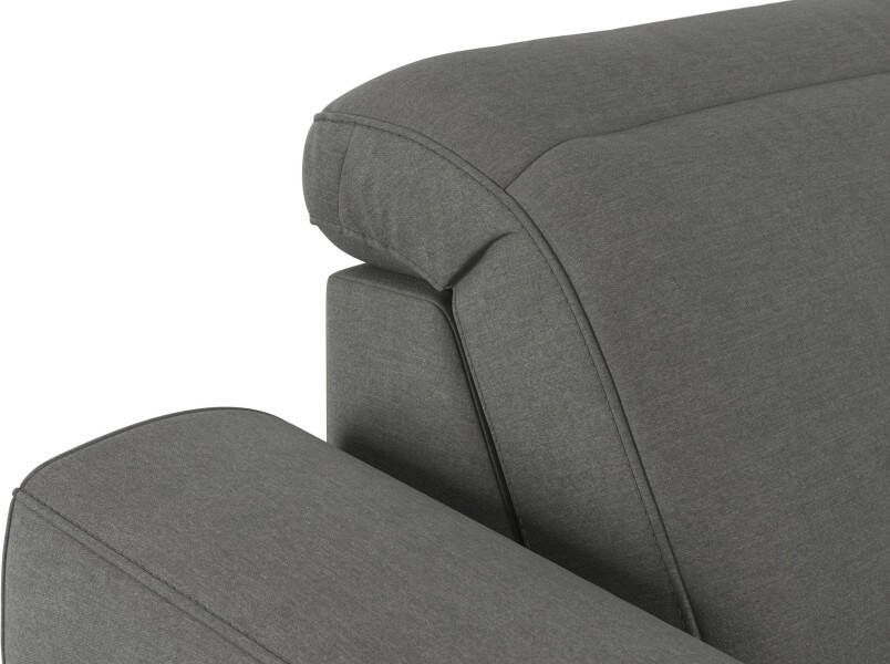 Sit&more Hoekbank Dundee L-vorm met binnenvering en edelstalen poten naar keuze met verstelbare hoofdsteun - Foto 7