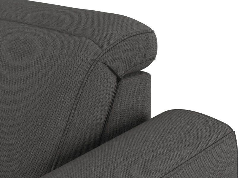 Sit&more Hoekbank Dundee L-vorm met binnenvering en massief houten poten naar keuze met verstelbare hoofdsteun - Foto 6