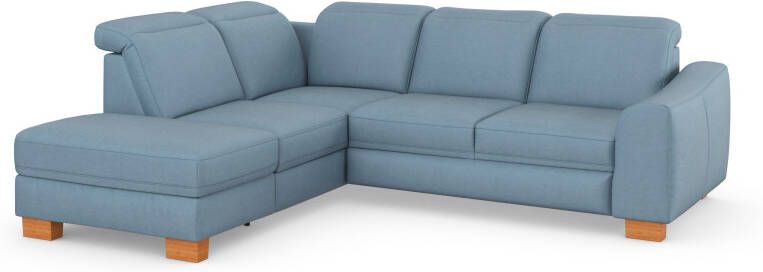 Sit&more Hoekbank Dundee L-vorm met binnenvering en massief houten poten naar keuze met verstelbare hoofdsteun - Foto 9