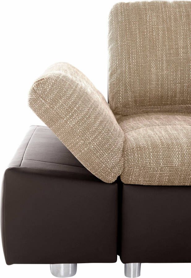 Sit&more Hoekbank Fabona naar keuze met slaapfunctie bedkist beweegbare armleuning