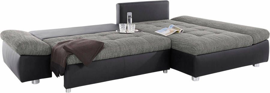 Sit&more Hoekbank Fabona naar keuze met slaapfunctie bedkist beweegbare armleuning - Foto 6