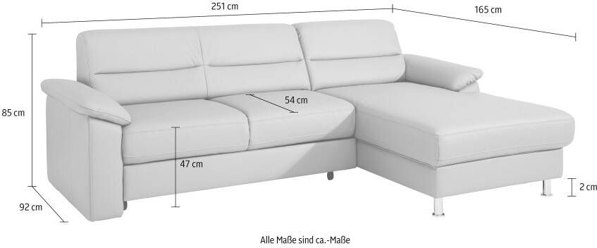 Sit&more Hoekbank Top Ascara L-Form inclusief boxspring binnenveringsinterieur comfortabele binnenvering - Foto 3