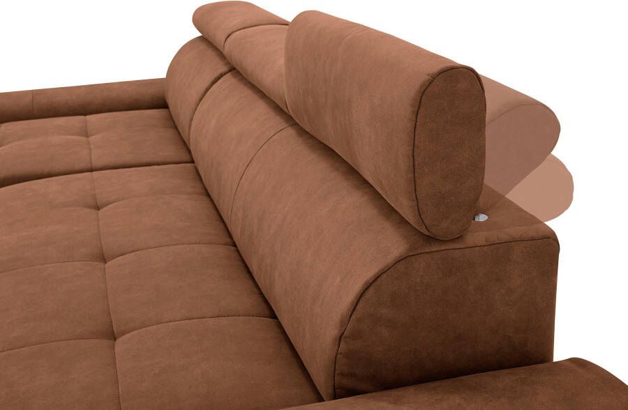 Sit&more Hoekbank Riva L-vorm inclusief verstelbare hoofdsteun naar keuze met slaapfunctie - Foto 2
