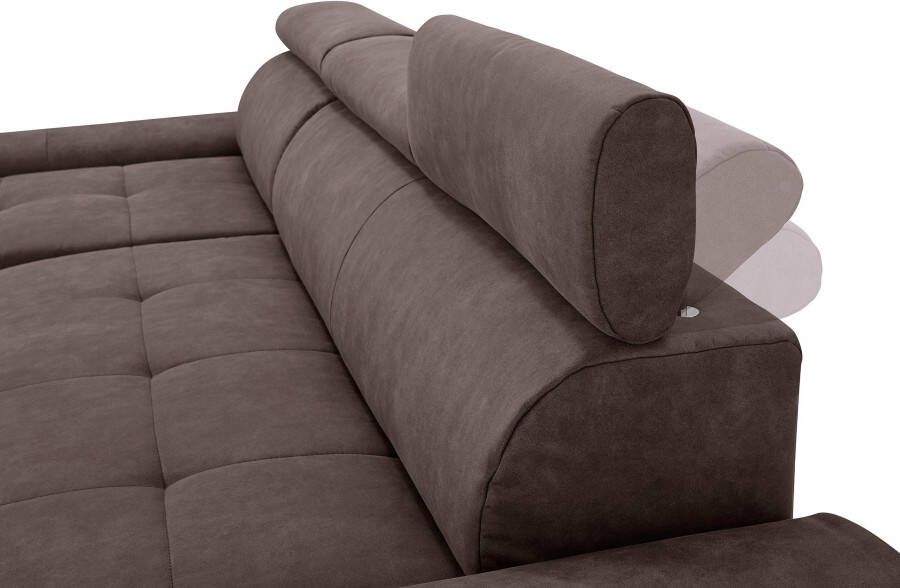 Sit&more Hoekbank Riva L-vorm inclusief verstelbare hoofdsteun naar keuze met slaapfunctie - Foto 3