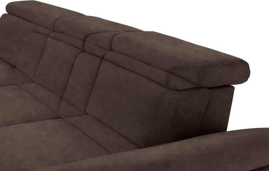 Sit&more Hoekbank Scorpio L-vorm inclusief zitdiepteverstelling naar keuze met verstelbaar hoofdeind - Foto 4