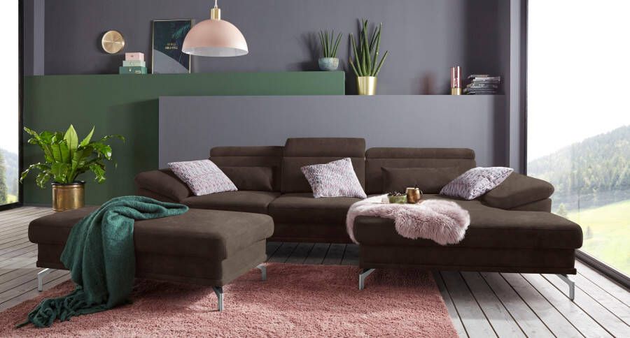 Sit&more Hoekbank Scorpio L-vorm inclusief zitdiepteverstelling naar keuze met verstelbaar hoofdeind - Foto 4