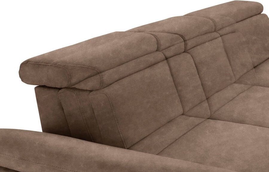 Sit&more Hoekbank Scorpio L-vorm inclusief zitdiepteverstelling naar keuze met verstelbaar hoofdeind - Foto 3