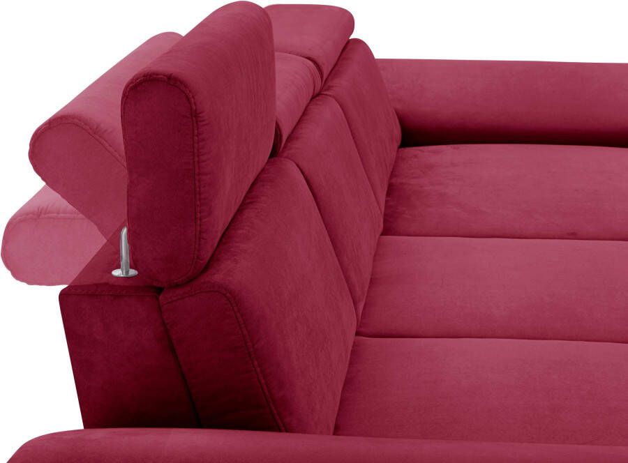 Sit&more Hoekbank Scorpio L-vorm inclusief zitdiepteverstelling naar keuze met verstelbaar hoofdeind