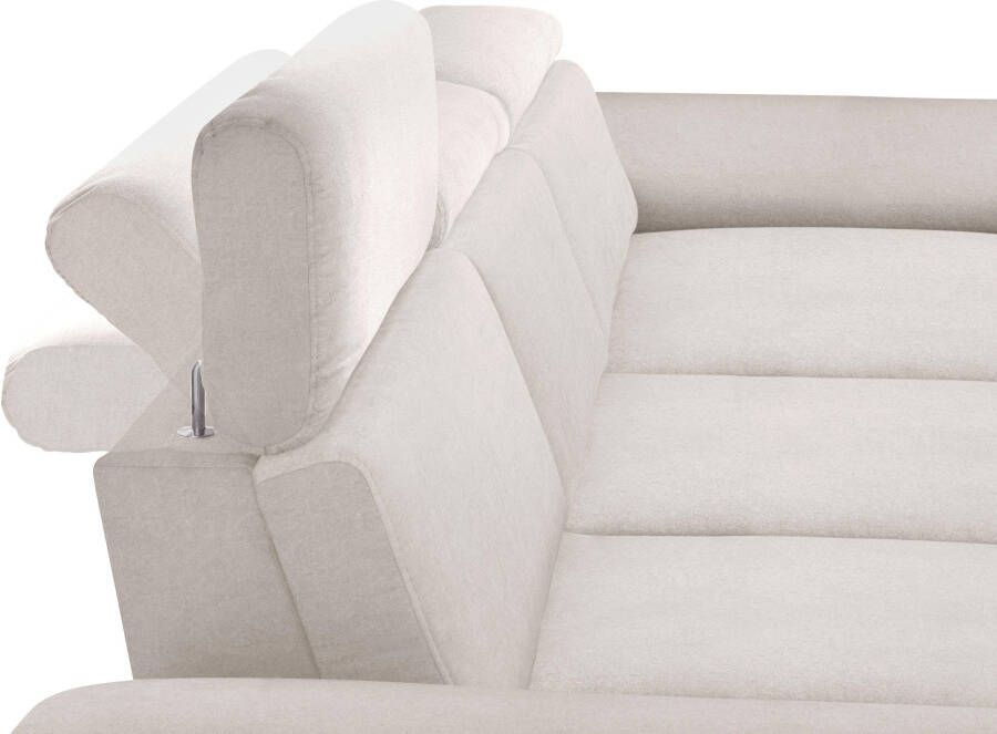 Sit&more Hoekbank Scorpio L-vorm inclusief zitdiepteverstelling naar keuze met verstelbaar hoofdeind - Foto 3