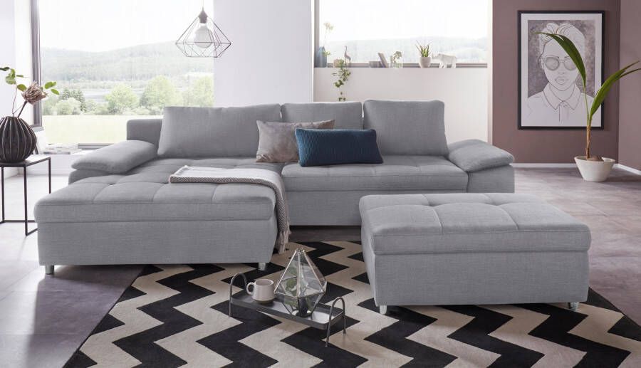 Sit&more Hoekbank Labene L-vorm naar keuze met slaapfunctie en bedkist ook als xxl-variant - Foto 4
