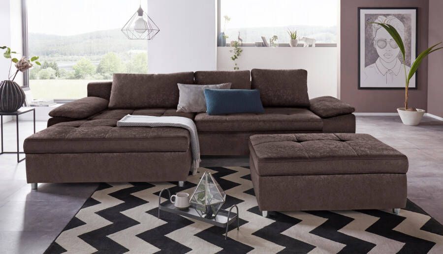 Sit&more Hoekbank Labene L-vorm naar keuze met slaapfunctie en bedkist ook als xxl-variant - Foto 2