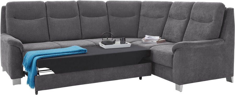 Sit&more Hoekbank Boccaccio L-vorm met binnenvering en verstelbare hoofdsteun naar keuze met slaapfunctie - Foto 4