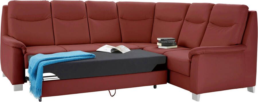 Sit&more Hoekbank Boccaccio L-vorm met binnenvering en verstelbare hoofdsteun naar keuze met slaapfunctie - Foto 5