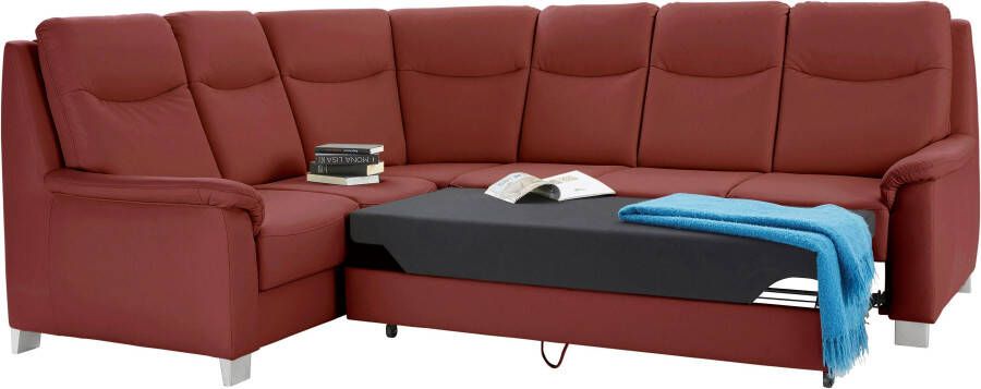 Sit&more Hoekbank Boccaccio L-vorm met binnenvering en verstelbare hoofdsteun naar keuze met slaapfunctie - Foto 2