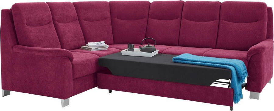 Sit&more Hoekbank Boccaccio L-vorm met binnenvering en verstelbare hoofdsteun naar keuze met slaapfunctie - Foto 9