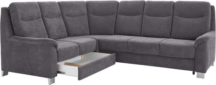 Sit&more Hoekbank Boccaccio L-vorm met binnenvering en verstelbare hoofdsteun naar keuze met slaapfunctie - Foto 6
