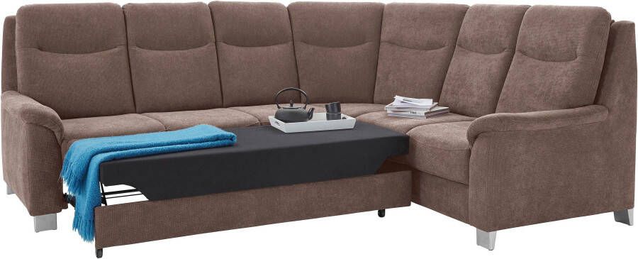 Sit&more Hoekbank Boccaccio L-vorm met binnenvering en verstelbare hoofdsteun naar keuze met slaapfunctie - Foto 4