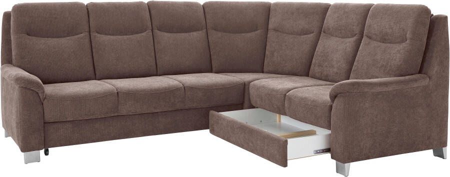 Sit&more Hoekbank Boccaccio L-vorm met binnenvering en verstelbare hoofdsteun naar keuze met slaapfunctie - Foto 6
