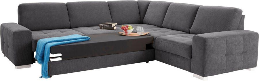 Sit&more Hoekbank Santorini L-vorm met binnenvering en zitdiepteverstelling naar keuze met slaapfunctie - Foto 6