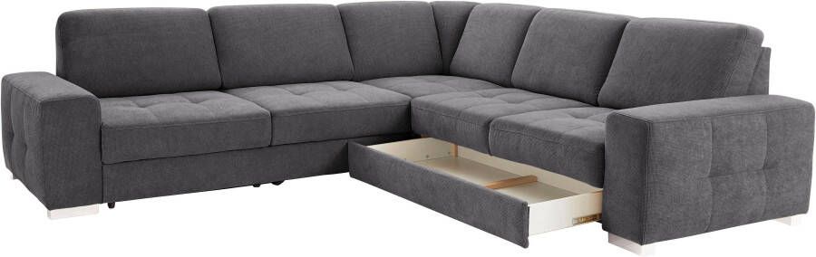 Sit&more Hoekbank Santorini L-vorm met binnenvering en zitdiepteverstelling naar keuze met slaapfunctie - Foto 7