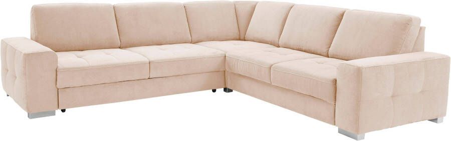 Sit&more Hoekbank Santorini L-vorm met binnenvering en zitdiepteverstelling naar keuze met slaapfunctie - Foto 6
