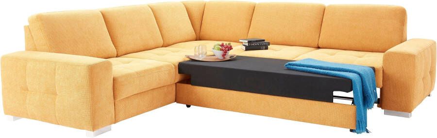 Sit&more Hoekbank Santorini L-vorm met binnenvering en zitdiepteverstelling naar keuze met slaapfunctie - Foto 6