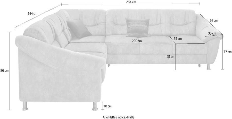 Sit&more Hoekbank Salsa L-vorm met binnenvering naar keuze met slaapfunctie - Foto 3